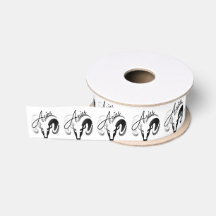 Silver Aries the Ram Zodiac Ripsband