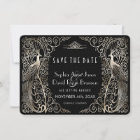 Silver Art Déco-Pfeifen Hochzeiten speichern das D