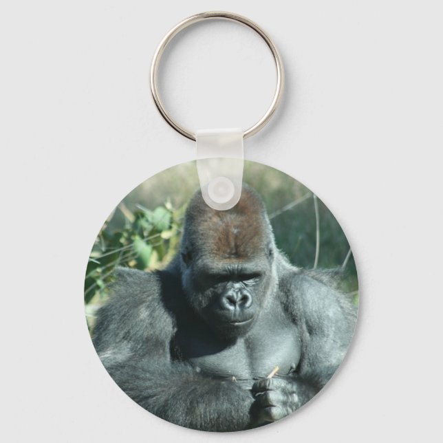 Silver Back Gorilla Schlüsselanhänger (Vorderseite)