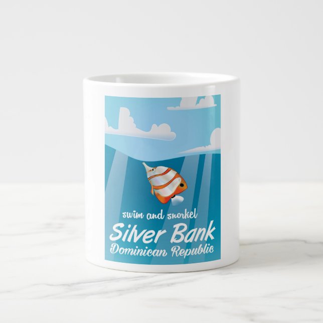 Silver Bank Dominikanische Republik Schnorchelreis Jumbo-Tasse (Vorderseite)
