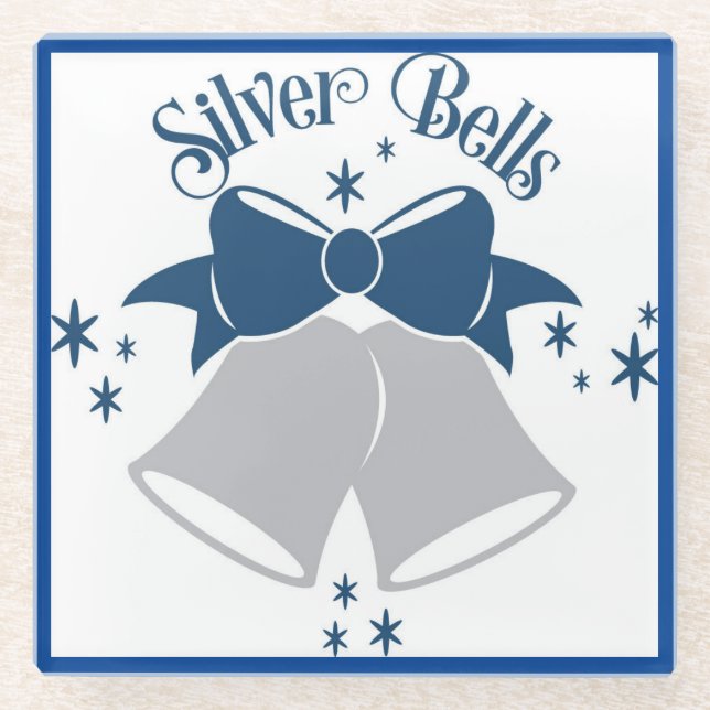 Silver Bells Glass Untersetzer (Vorderseite)