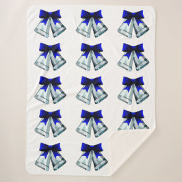 Silver Bells Sherpa Blanket Sherpadecke
