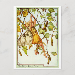 Silver Birch Fairy Postkarte