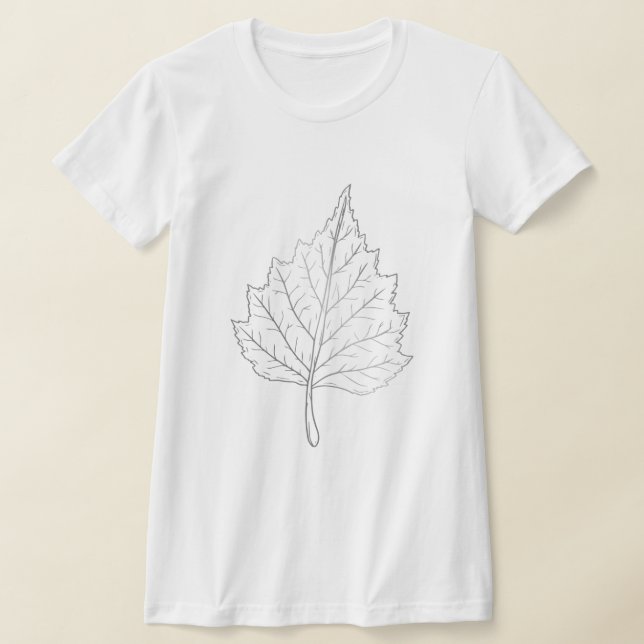 Silver Birch Leaf T - Shirt (Ablage )