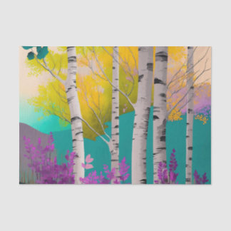 SILVER BIRCH schöne Baumdecoupon Papier