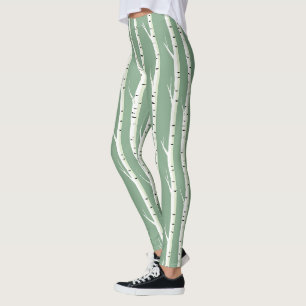 Silver Birch Tree Trunk Leggings