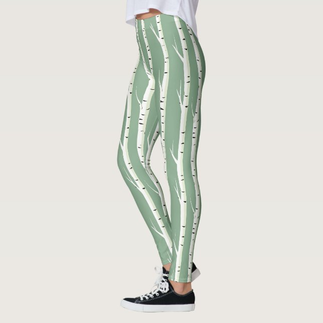 Silver Birch Tree Trunk Leggings (Links)