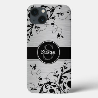Silver Black Floral Wirbel title_seo2