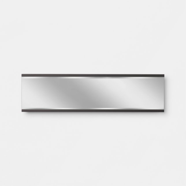 Silver Blank Background For Your Text House Türschild (Vorderseite )