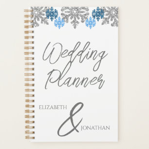 Silver Blue Snowflakes Mariage d'hiver