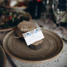 Silver Blue Snowflakes Winterhochzeit