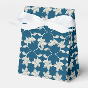 Silver Blue Winding Blätter Geschenkschachtel