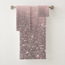 Silver & Blush Pink Glitzer Sparkle Glam Girl