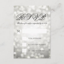 Silver Bokeh Lights Elegante Wedding UAWG