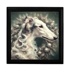 Silver Borzoi Wreath Erinnerungskiste