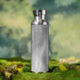 Silver Brushed Metal Abstrakt Trinkflasche (Insitu (Outdoor))