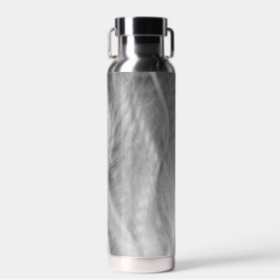 Silver Brushed Metal Abstrakt Trinkflasche