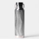 Silver Brushed Metal Abstrakt Trinkflasche (Front)