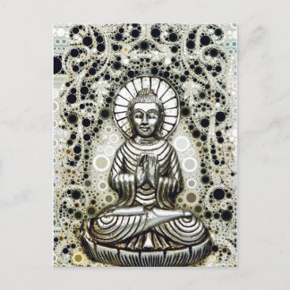 Silver Buddha Postcard Postkarte
