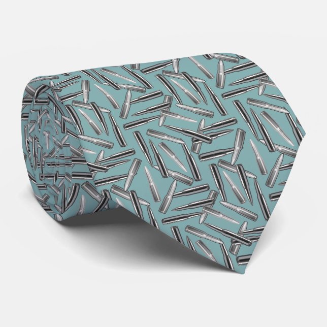 Silver Bullets Halloween Neck Tie Krawatte (Gerollt)