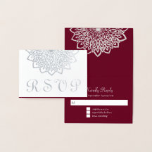 Silver Burgundy Elegante UAWG Wedding