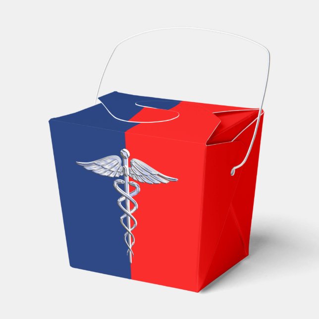 Silver Caduceus Medical Symbol League Geschenkschachtel (Vorderseite)