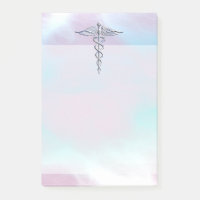Silver Caduceus Medical Symbol Mother Pearl