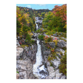 Silver Cascade im Herbst, New Hampshire Fotodruck