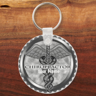 Silver Chiropractor custom name keychain Schlüsselanhänger