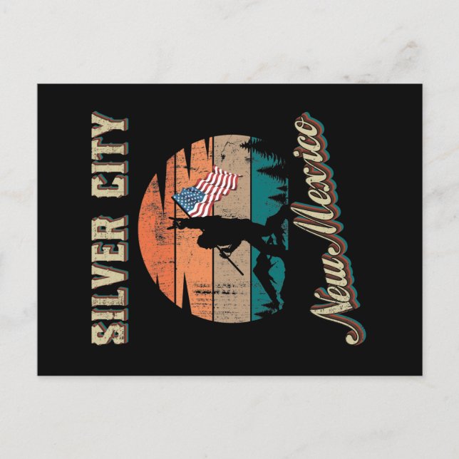 Silver City New Mexico Postkarte (Vorderseite)