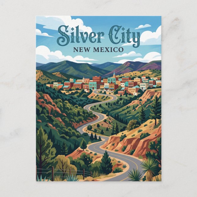Silver City USA Postkarte (Vorderseite)