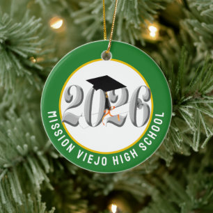 Silver Class 2026 Foto Abschluss Keramik Ornament