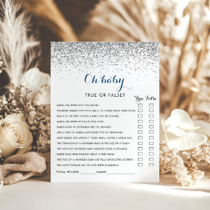 Silver Confetti Minimalistisch Oh Baby Shooting Ga