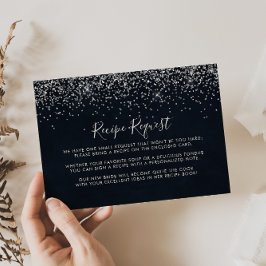 Silver Confetti Wedding Recipe Anfrage Begleitkarte
