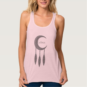 Silver Crescent Moon Federn Thunder_Cove Tank zu
