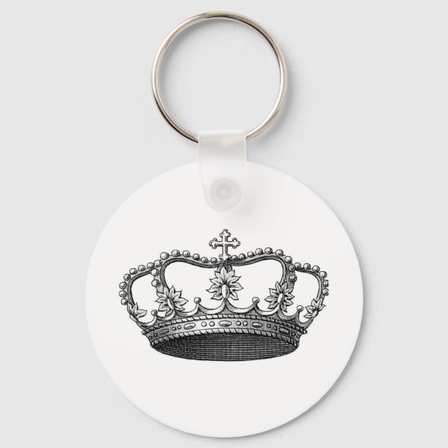 Silver Crown-Geschenkartikel, die Sie personalisie Schlüsselanhänger (Vorderseite)
