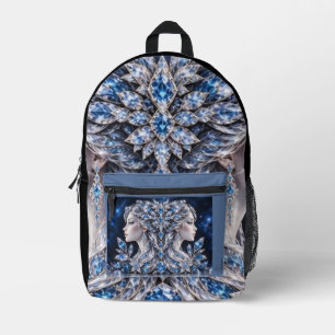 Silver Crystal Gemini Luxury Collection Bedruckter Rucksack