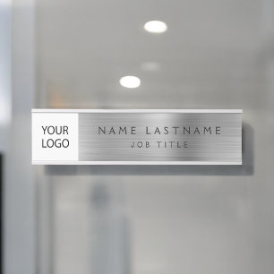Silver Custom Logo Führungskraft Business Beruflic Türschild