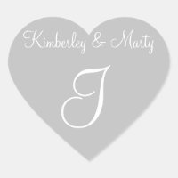Silver Customizable Letters Weddings