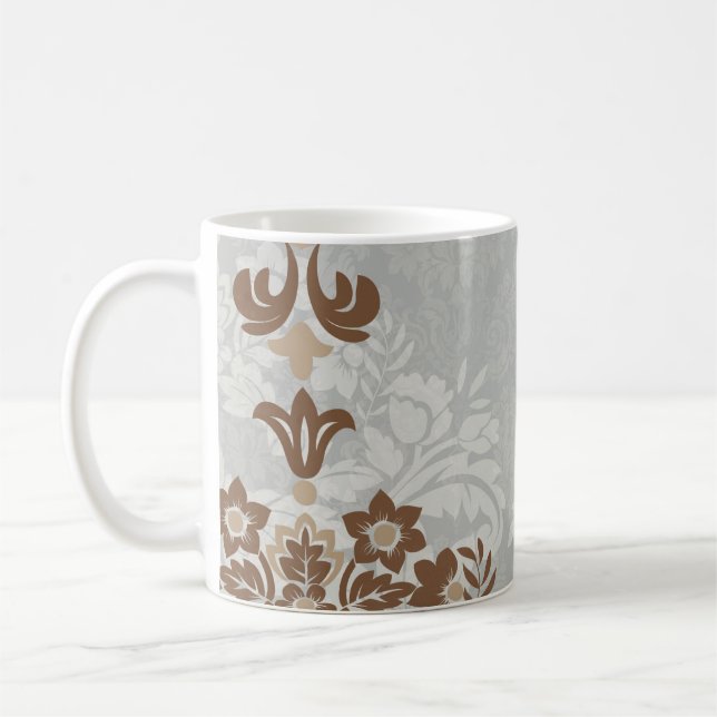 Silver Damask Beste Mama Kaffee Tee Tasse (Links)