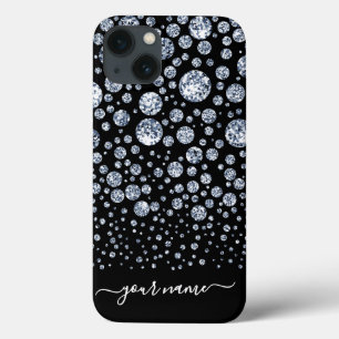 Silver Diamond Glitzer Bling Kristall Case-Mate iPhone Hülle