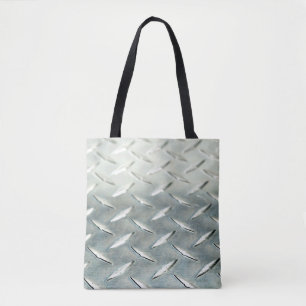Silver Diamond Plättchen Foto auf einem Totbeutel Tasche
