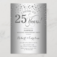Silver Diamond Überraschung 25-jähriges Party