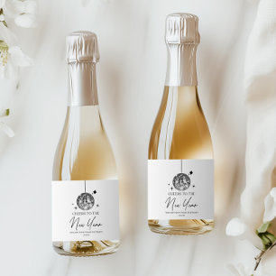 Silver Disco Ball Cheers Silvester Party