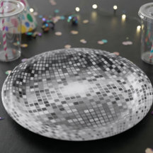 Silver Disco Ball Party Glamour