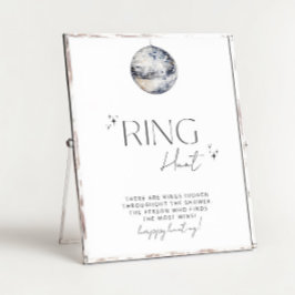 Silver Disco Brautparty Runde Spiel Poster