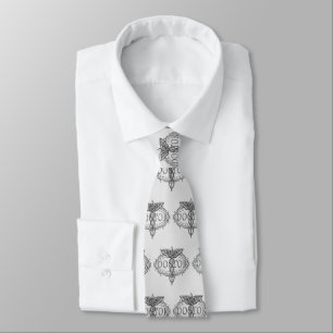 Silver Doctor Caduceus nom personnalisé cravate