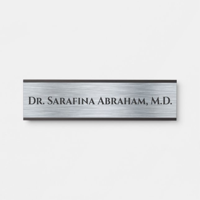Silver Doctor Doctor's Türschild Plate (Vorderseite )