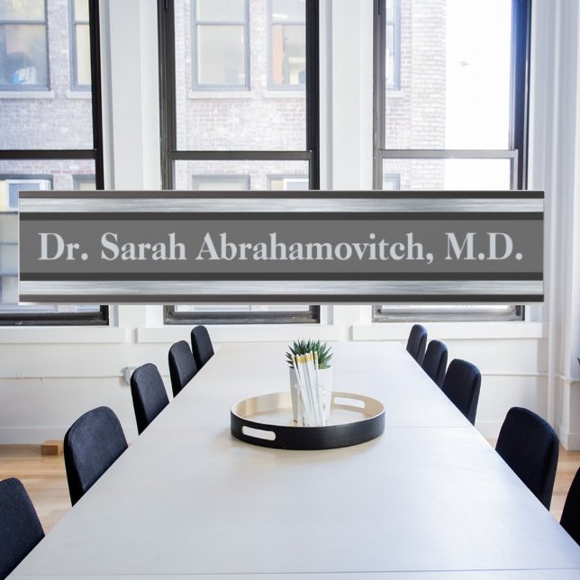 Silver Doctor's Office Door Sign Türschild (Von Creator hochgeladen)