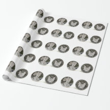 Silver-Dollar-Wrapping-Papier